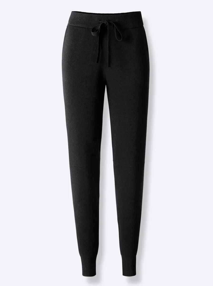 Heine трикотажные брюки, черный 
Heine трикотажные брюки, черный