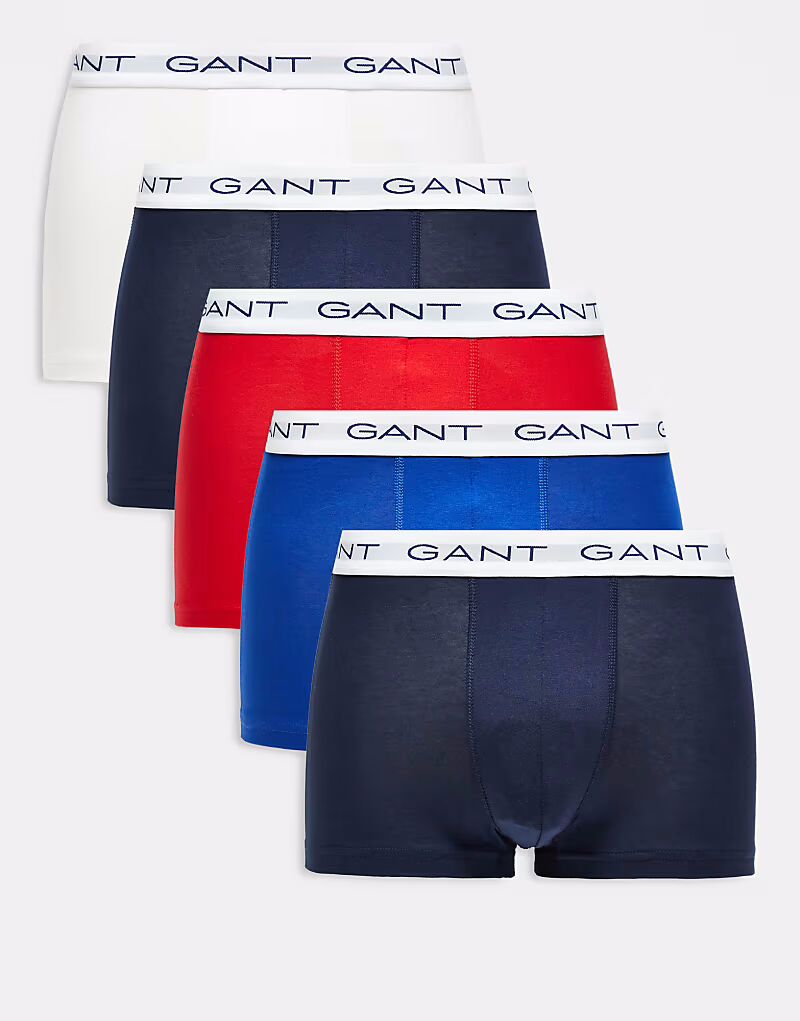 GANT 5 пар трусов-боксеров с логотипом на поясе в цвете темно-синий, красный, белый
GANT 5 пар трусов-боксеров с логотипом на поясе в цвете темно-синий, красный, белый