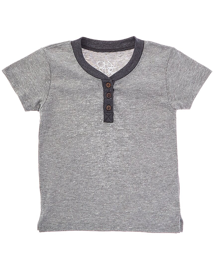 Футболка Chaser Triblend Henley, серый 
Футболка Chaser Triblend Henley, серый