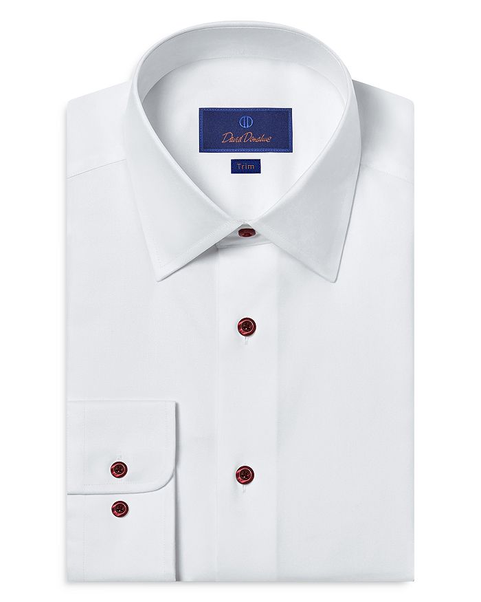 Суперфайн классическая рубашка из твила David Donahue, белый
Суперфайн классическая рубашка из твила David Donahue, белый