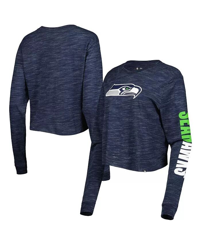 Женская укороченная футболка темно-синего цвета с длинными рукавами Seattle Seahawks New Era
Женская укороченная футболка темно-синего цвета с длинными рукавами Seattle Seahawks New Era