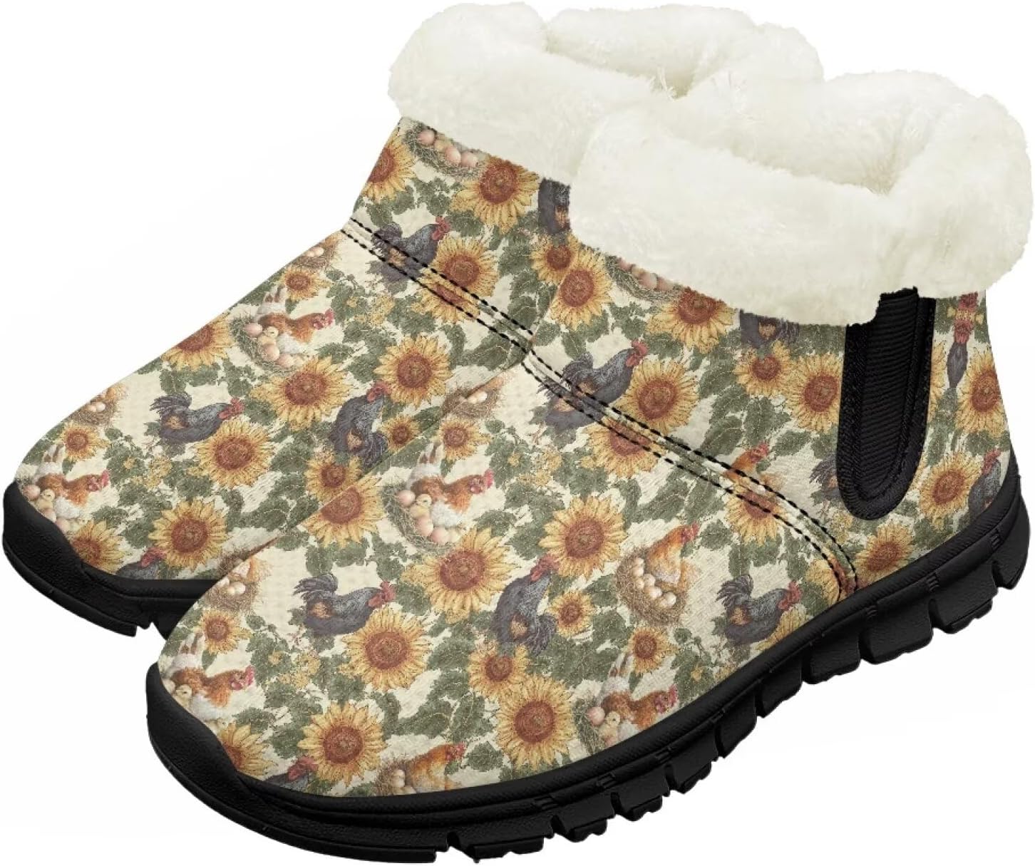 Зимние ботинки Chririnla для малышей, мальчиков и девочек, теплые низкие ботинки с искусственным мехом для холодной погоды на улице, Sunflower Hen Print
Зимние ботинки Chririnla для малышей, мальчиков и девочек, теплые низкие ботинки с искусственным мехом для холодной погоды на улице, Sunflower Hen Print