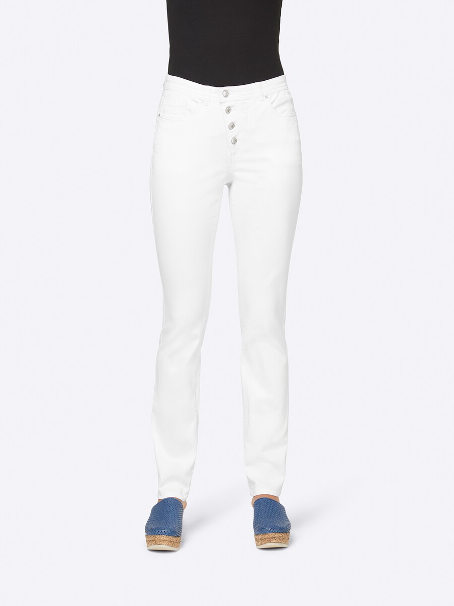 Обычные джинсы heine, белый
Обычные джинсы heine, белый