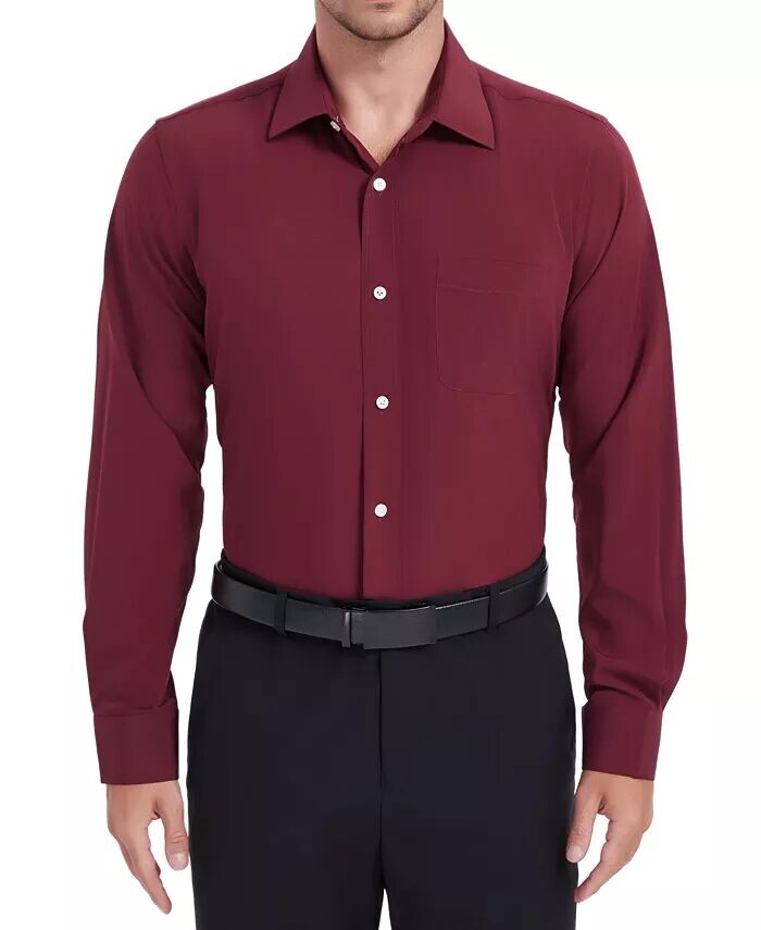 Мужская классическая рубашка однотонного цвета NOBLESON, красный
Мужская классическая рубашка однотонного цвета NOBLESON, красный