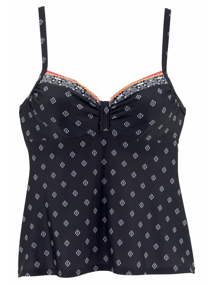 Верх бикини LASCANA, цвет schwarz/bedruckt
Верх бикини LASCANA, цвет schwarz/bedruckt