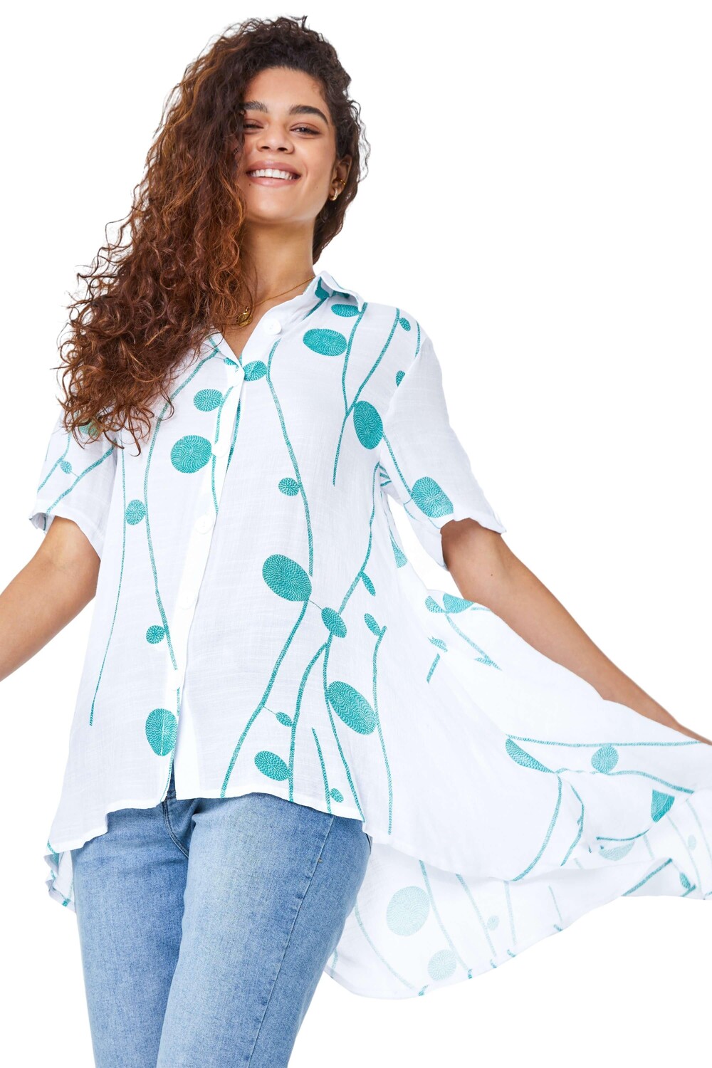 Пуговица с точечным принтом через рубашку Roman, зеленый
Пуговица с точечным принтом через рубашку Roman, зеленый