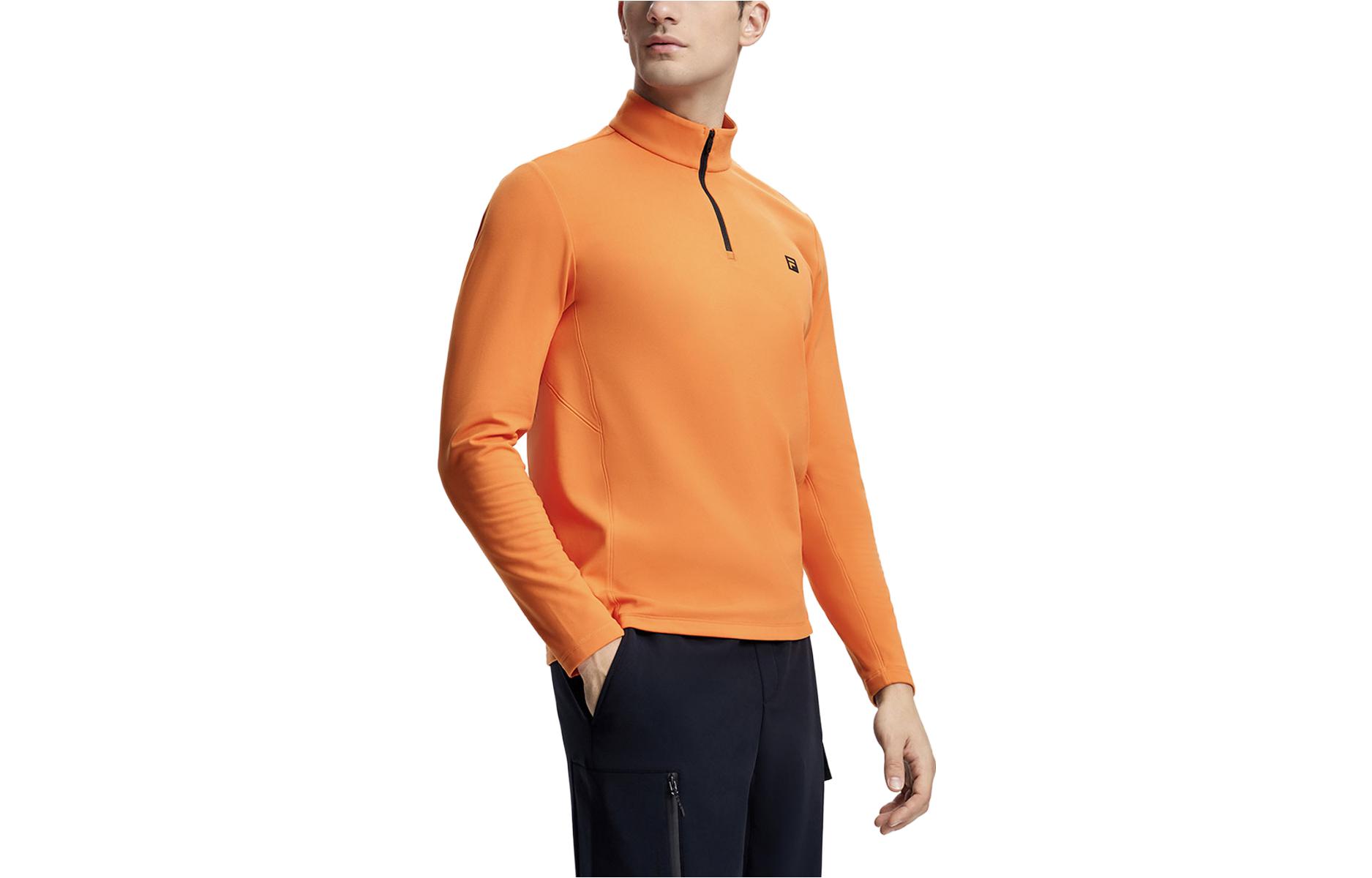 Футболка мужская закатно-оранжевая FILA 
Футболка мужская закатно-оранжевая FILA