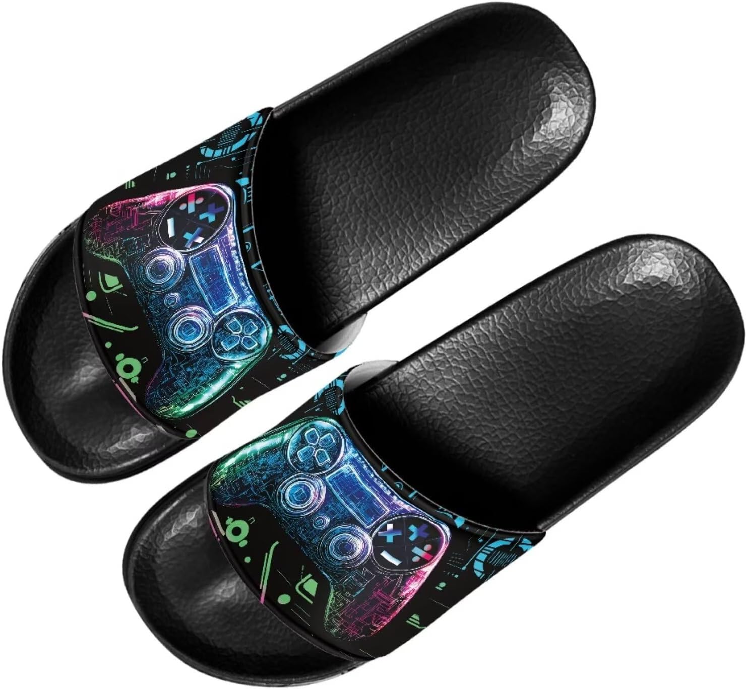 Мужские шлепанцы Quxjehoe, быстросохнущие для душа, противоскользящие, легкие летние сандалии, размеры США 5-14, Game Controller
Мужские шлепанцы Quxjehoe, быстросохнущие для душа, противоскользящие, легкие летние сандалии, размеры США 5-14, Game Controller