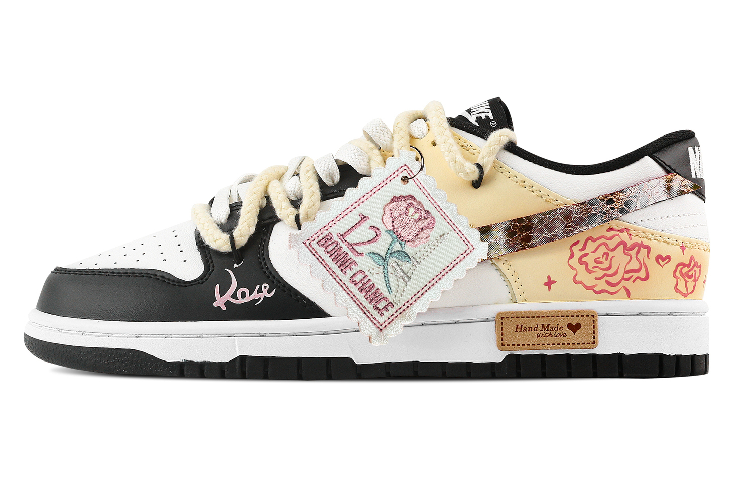 Nike Данки Цветочные Розы Износостойкие Лоу-топ Скейтборд Кроссовки Унисекс Чёрный Жёлтый, цвет Black Yellow
Nike Данки Цветочные Розы Износостойкие Лоу-топ Скейтборд Кроссовки Унисекс Чёрный Жёлтый, цвет Black Yellow