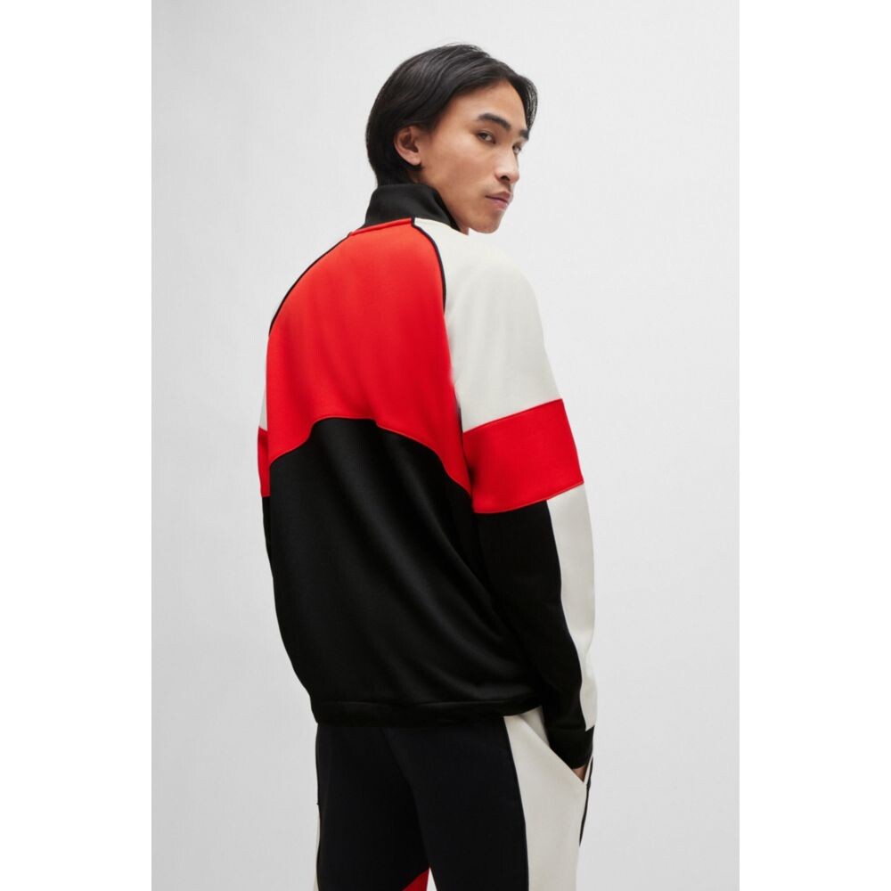 Толстовка с цветными блоками и логотипом в гоночном стиле Hugo, черный
Толстовка с цветными блоками и логотипом в гоночном стиле Hugo, черный