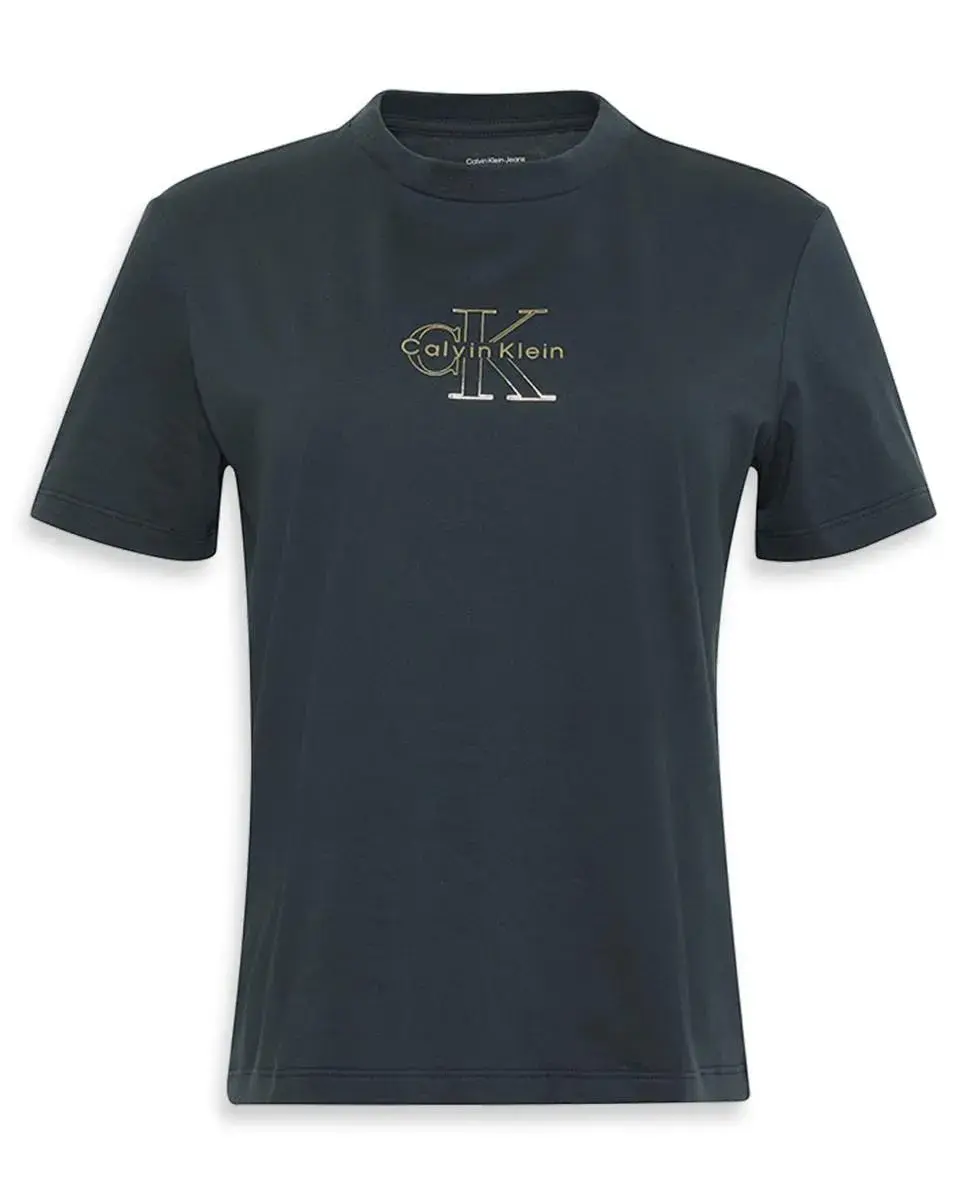 Женская футболка с металлизированным логотипом Calvin Klein Jeans, темно-синий
Женская футболка с металлизированным логотипом Calvin Klein Jeans, темно-синий