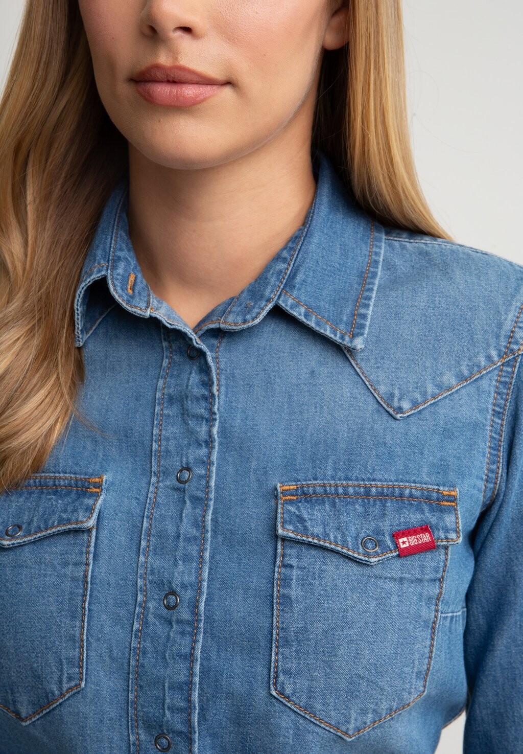 Блузка на пуговицах NORRA Big Star, синий
Блузка на пуговицах NORRA Big Star, синий