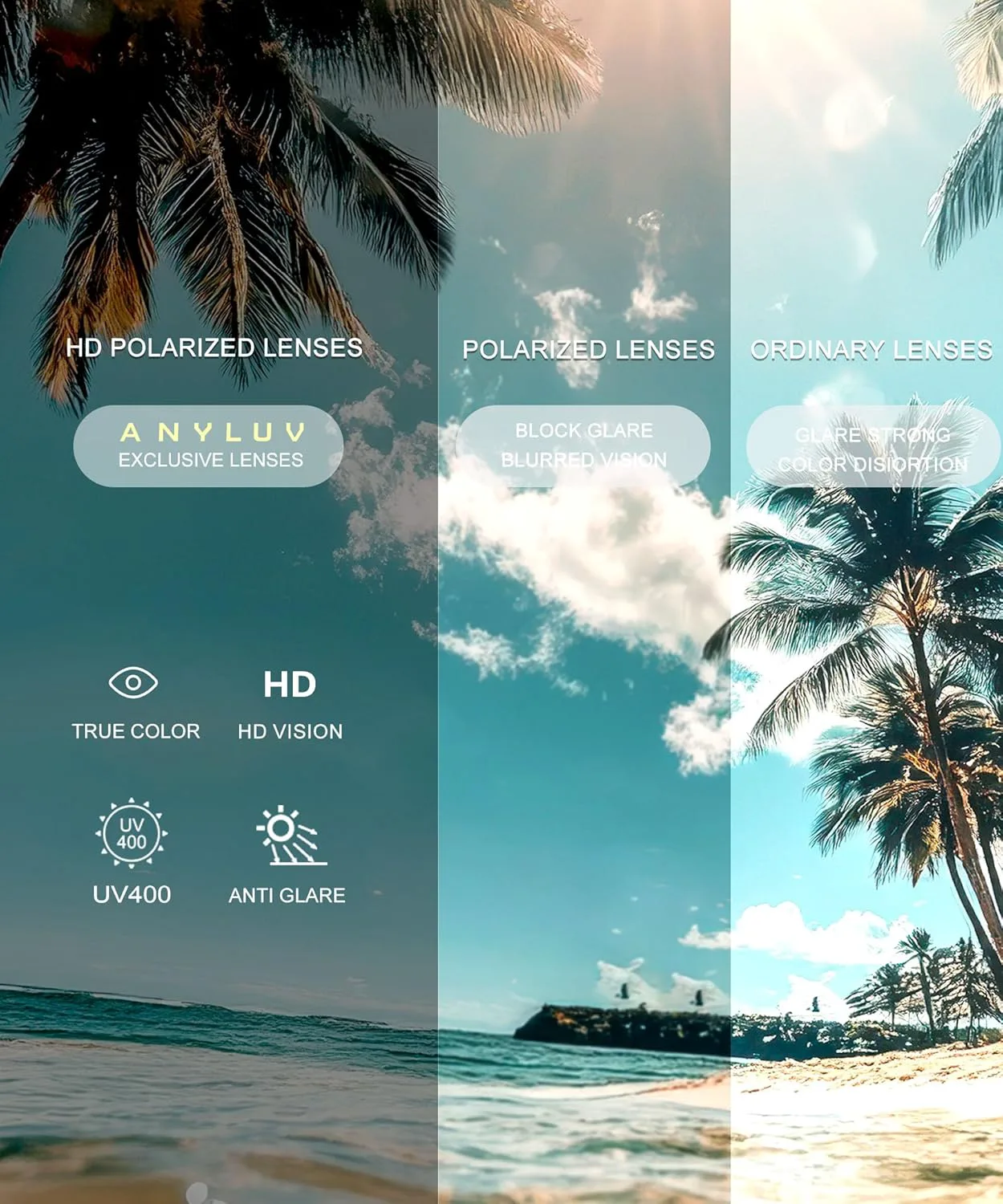 Женские поляризованные солнцезащитные очки ANYLUV, модные солнцезащитные очки с защитой от ультрафиолета для путешествий, A06 Transparent Orange/Red Gradient
Женские поляризованные солнцезащитные очки ANYLUV, модные солнцезащитные очки с защитой от ультрафиолета для путешествий, A06 Transparent Orange/Red Gradient