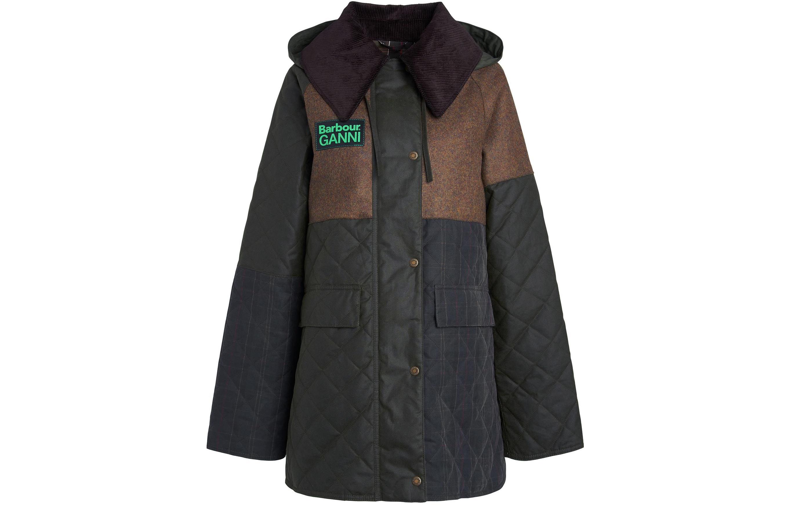 BARBOUR Короткая стёганая куртка GANNI SS24 Burghley Wax для женщин тёмно-зелёная, Dark Green
BARBOUR Короткая стёганая куртка GANNI SS24 Burghley Wax для женщин тёмно-зелёная, Dark Green