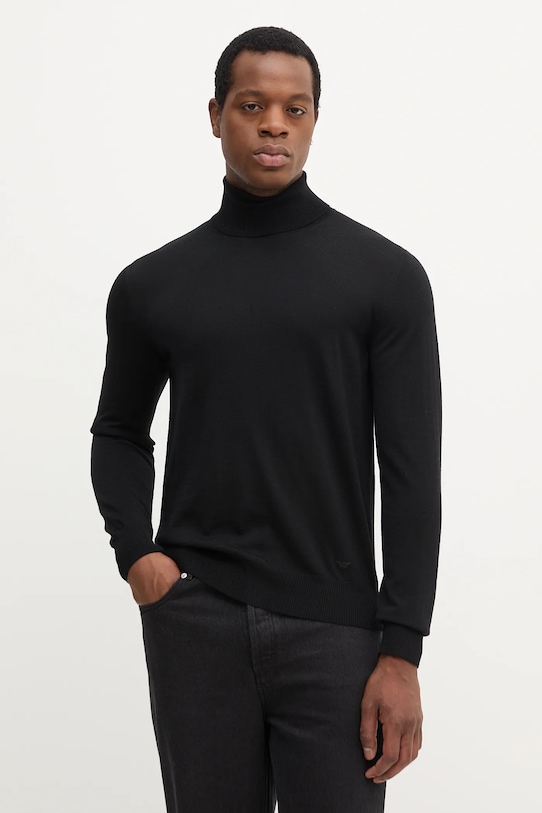 Шерстяной свитер Emporio Armani, черный
Шерстяной свитер Emporio Armani, черный