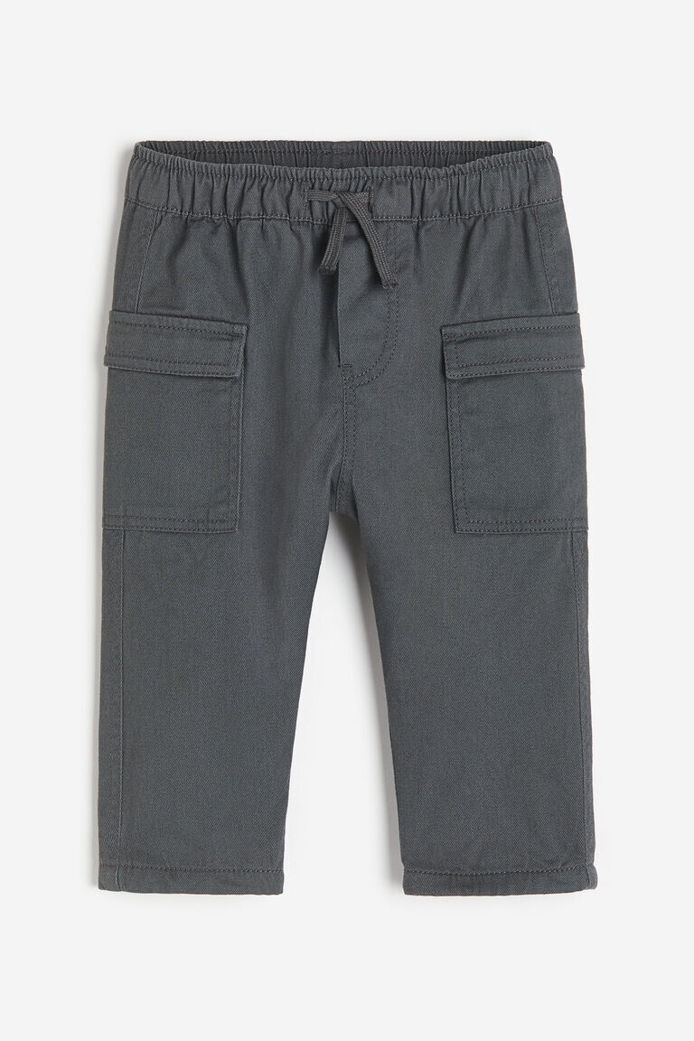 Брюки карго на подкладке H&M, серый
Брюки карго на подкладке H&M, серый