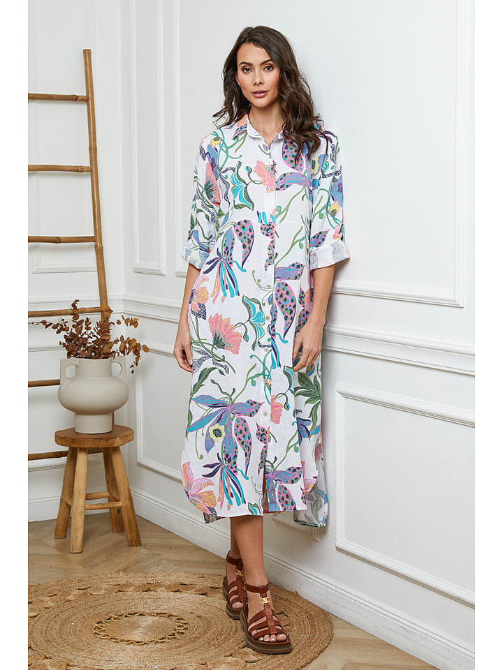 Длинное платье La Compagnie Du Lin Leinen, белый
Длинное платье La Compagnie Du Lin Leinen, белый