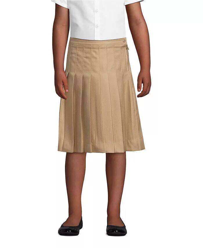 Юбка-плиссе для маленьких девочек длиной ниже колена Lands' End, коричневый/бежевый
Юбка-плиссе для маленьких девочек длиной ниже колена Lands' End, коричневый/бежевый