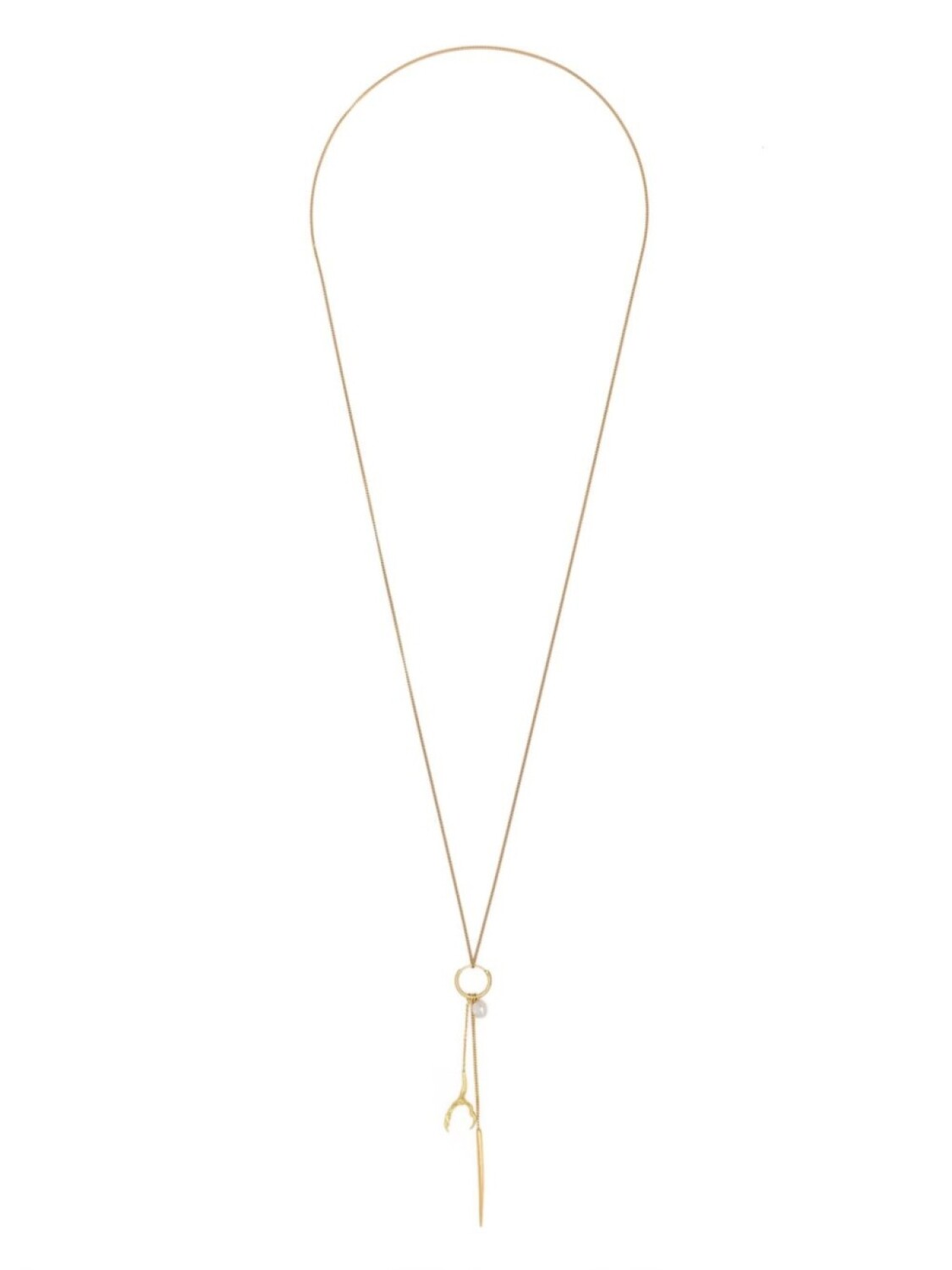 Ожерелье из 18-каратного желтого золота с шипами, жемчугом и когтями Wouters & Hendrix Gold, золотой
Ожерелье из 18-каратного желтого золота с шипами, жемчугом и когтями Wouters & Hendrix Gold, золотой