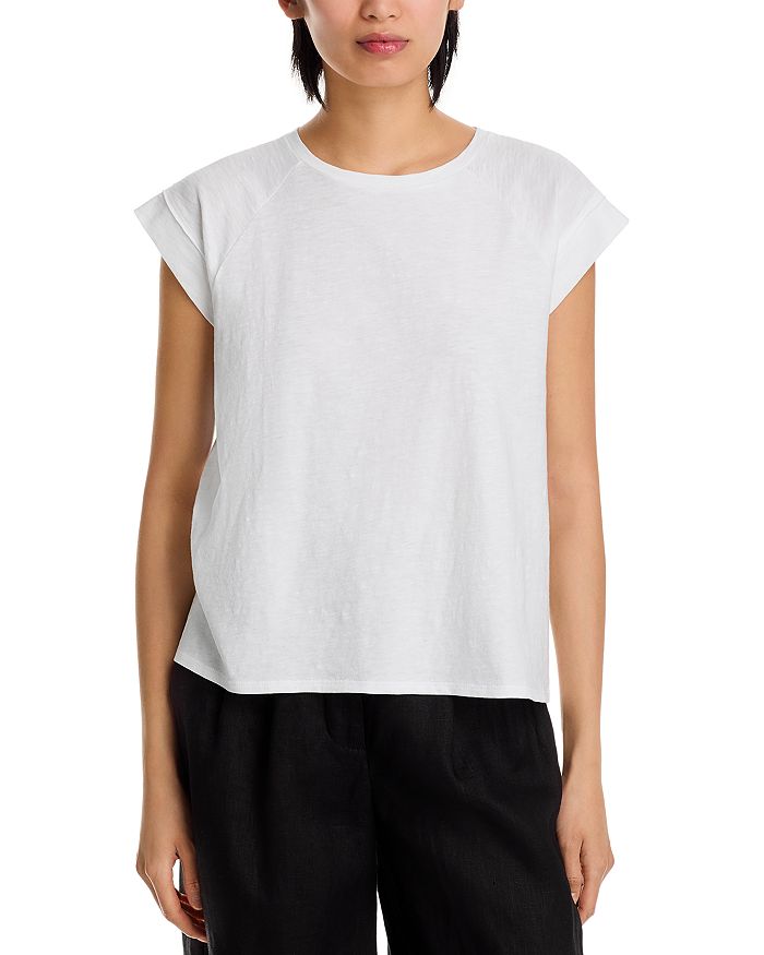 Футболка с круглым вырезом и рукавом реглан Eileen Fisher, белый
Футболка с круглым вырезом и рукавом реглан Eileen Fisher, белый