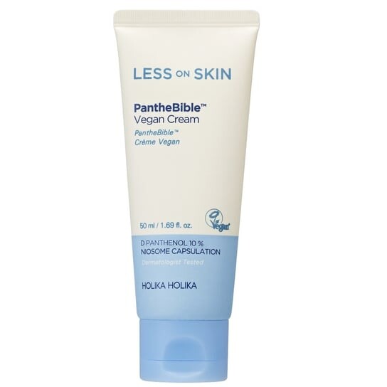 Укрепляющий и успокаивающий крем, 50 мл Holika Holika, Less On Skin Panthebible Vegan Cream
Укрепляющий и успокаивающий крем, 50 мл Holika Holika, Less On Skin Panthebible Vegan Cream