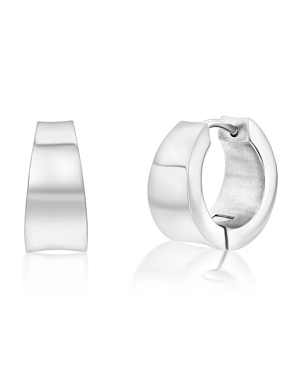 Серьги-Хаги из нержавеющей стали или полированной нержавеющей стали с черным покрытием Metallo, silver
Серьги-Хаги из нержавеющей стали или полированной нержавеющей стали с черным покрытием Metallo, silver