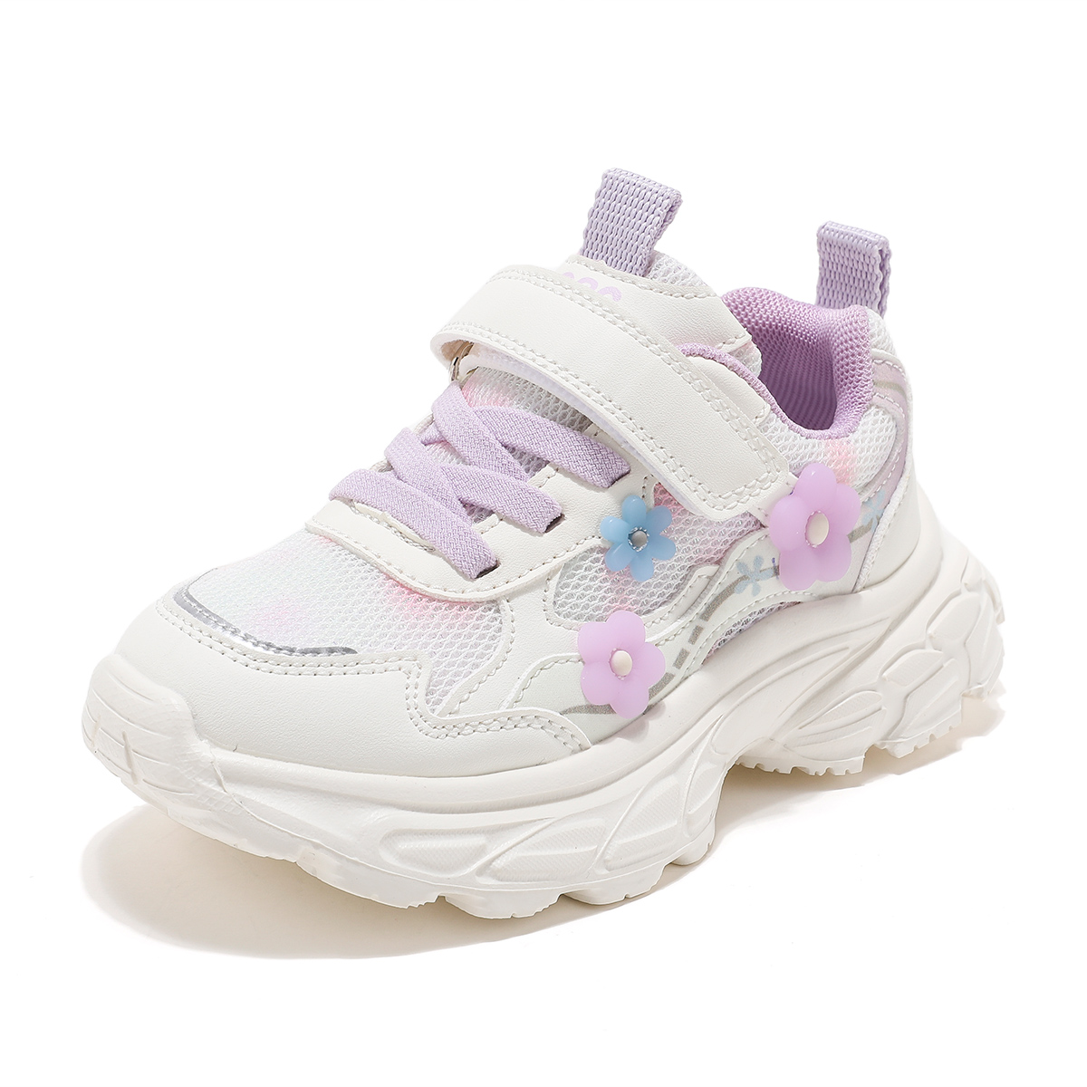 ABC KIDS Дышащие, легкие, амортизирующие детские кроссовки белого/фиолетового цвета
ABC KIDS Дышащие, легкие, амортизирующие детские кроссовки белого/фиолетового цвета