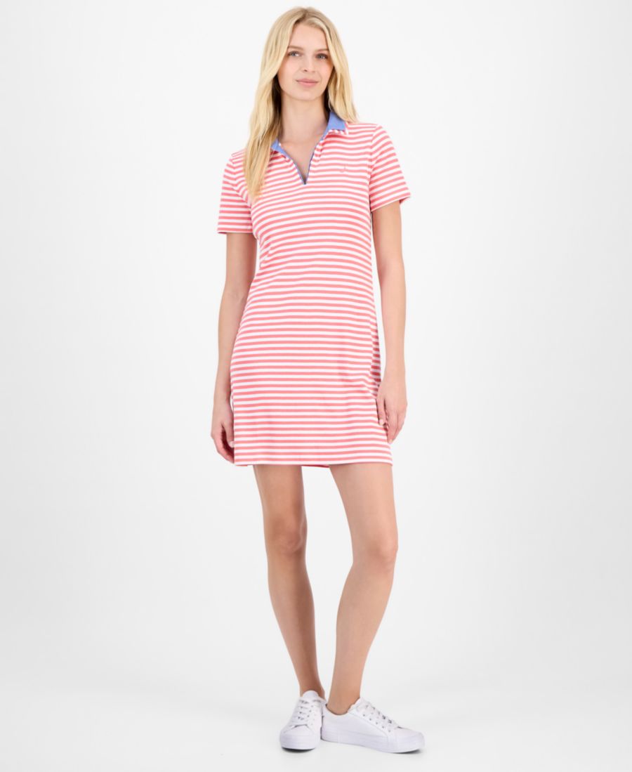 Женское полосатое платье-поло Nautica Jeans, Coralie/ Bright White
Женское полосатое платье-поло Nautica Jeans, Coralie/ Bright White