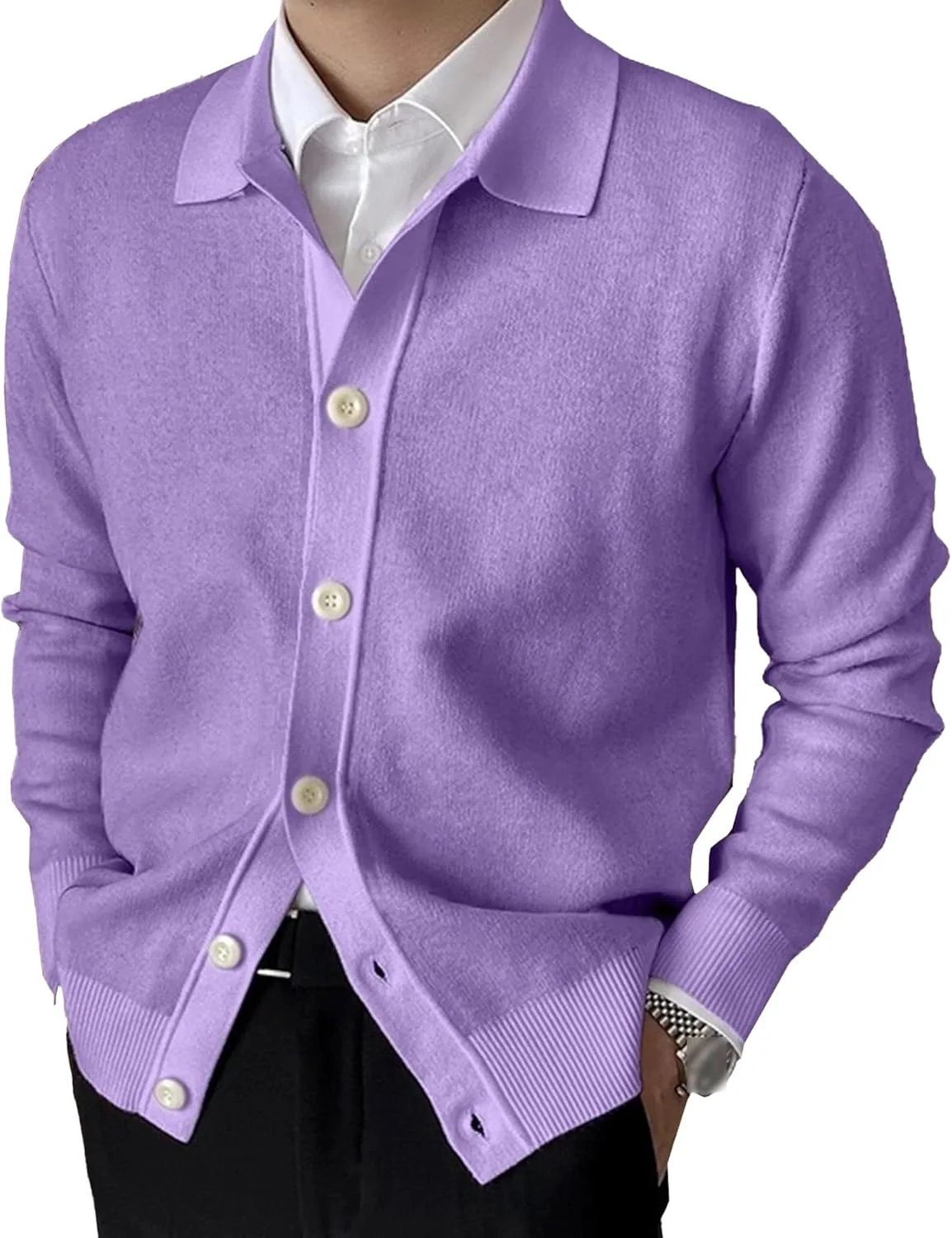 Мужской кардиган с лацканами
Мужской кардиган с лацканами