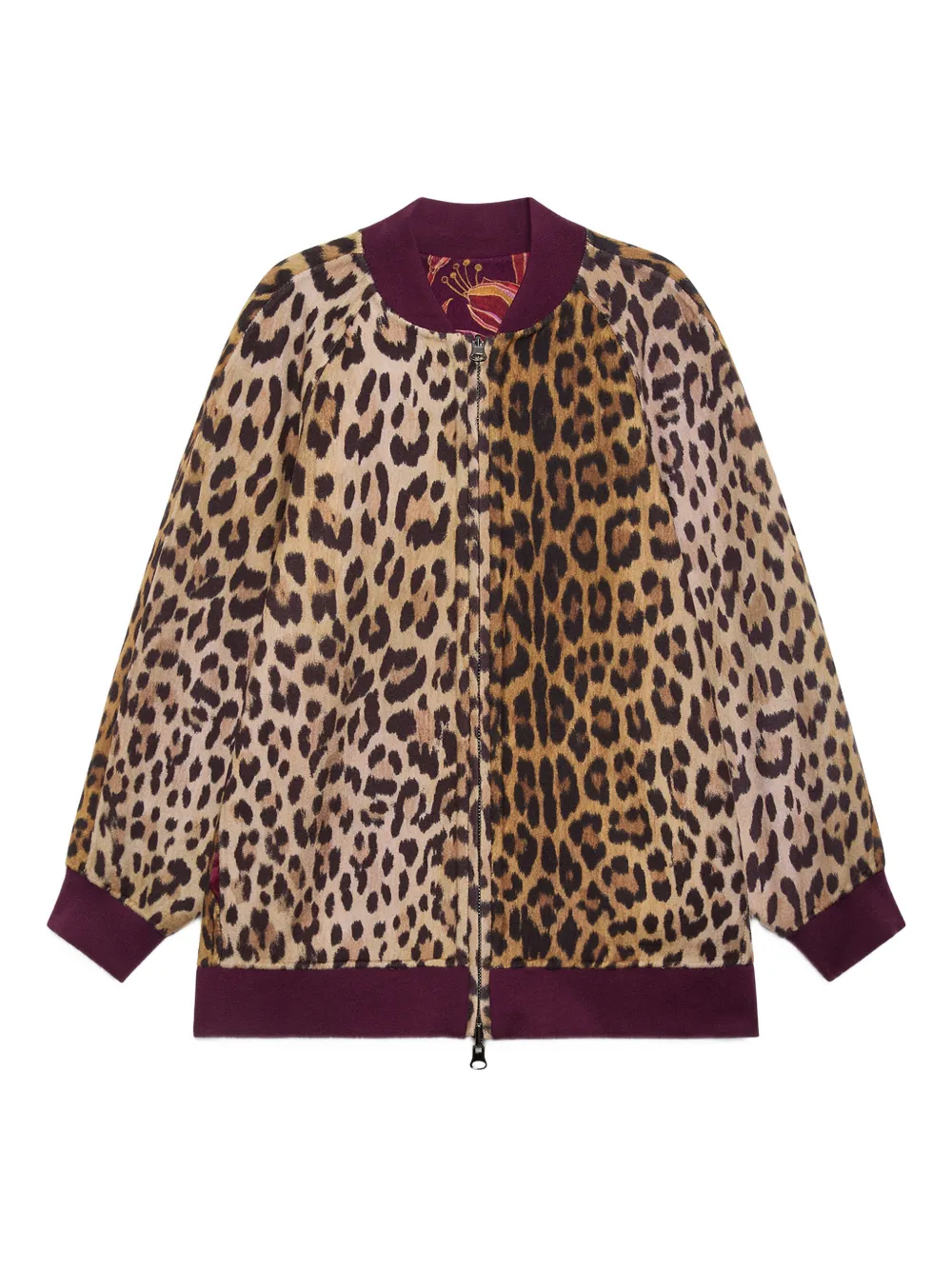 Двусторонний свитшот с леопардовым и цветочным принтом Maliparmi, фиолетовый
Двусторонний свитшот с леопардовым и цветочным принтом Maliparmi, фиолетовый