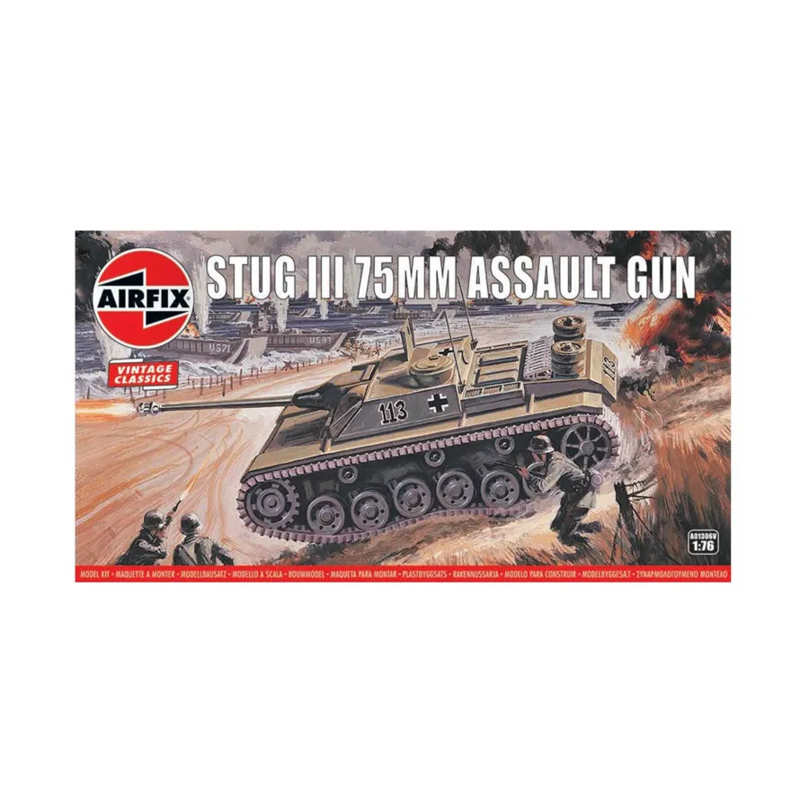 75-мм штурмовая пушка Штуг III, Vintage Classics (1:76) (Airfix)
75-мм штурмовая пушка Штуг III, Vintage Classics (1:76) (Airfix)