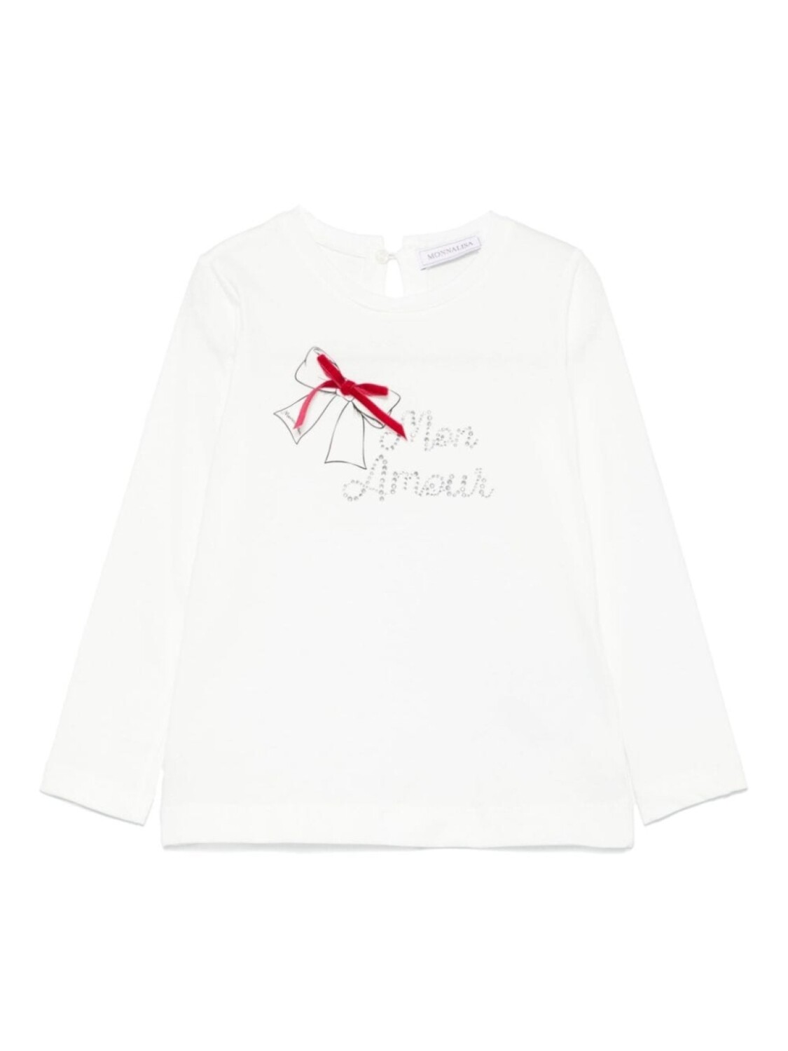 Monnalisa футболка с кристаллическим логотипом, белый
Monnalisa футболка с кристаллическим логотипом, белый