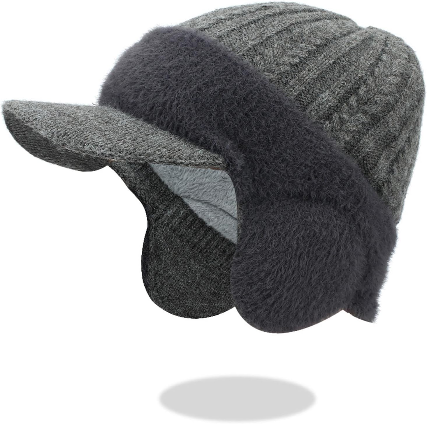 Winter Hats for Men Fleece Lined Knitted Beanie with Earflaps Warm Windproof Hat Outdoor Skiing Hiking Generic, A Dark Gray
Winter Hats for Men Fleece Lined Knitted Beanie with Earflaps Warm Windproof Hat Outdoor Skiing Hiking Generic, A Dark Gray