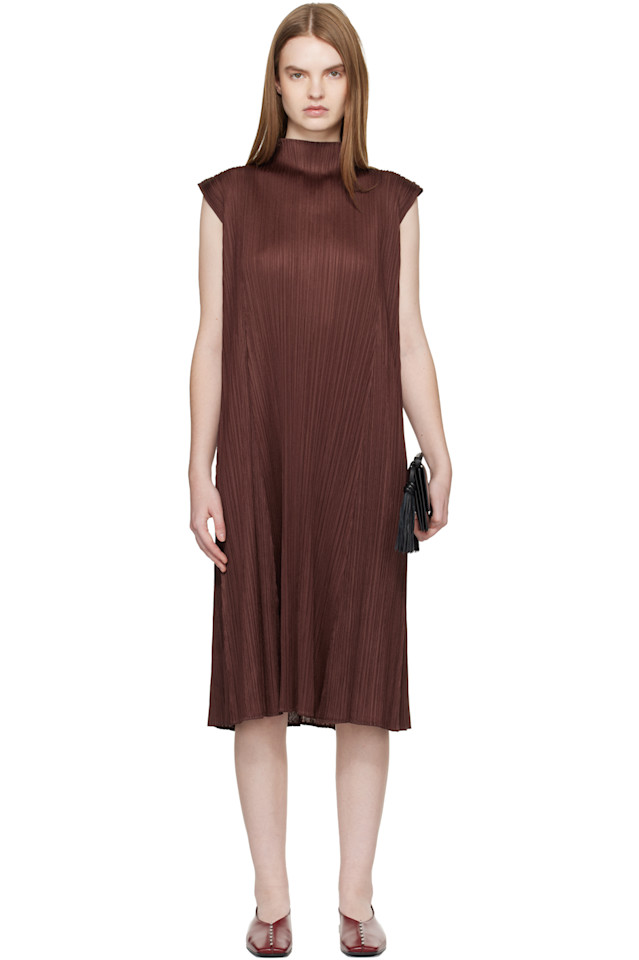 Pleats Please Issey Miyake Цвета месяца, ноябрьское платье миди
Pleats Please Issey Miyake Цвета месяца, ноябрьское платье миди