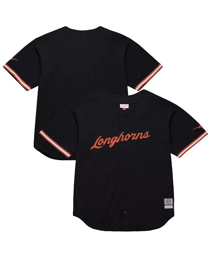 Мужская черная техасская футболка Longhorns On The Clock с пуговицами Mitchell & Ness
Мужская черная техасская футболка Longhorns On The Clock с пуговицами Mitchell & Ness