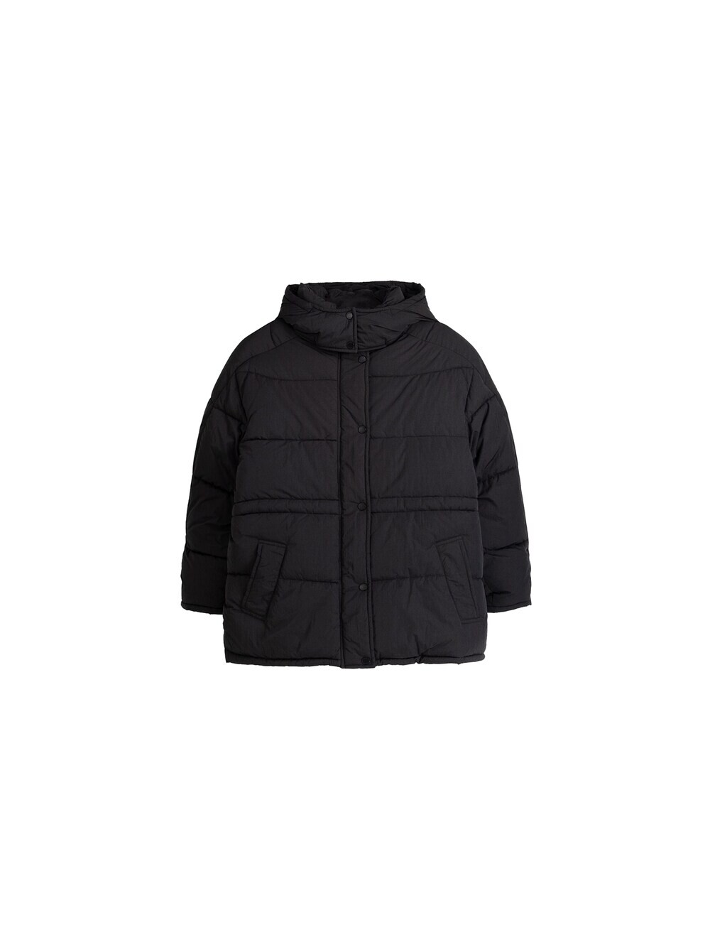 Зимняя куртка Bershka, черный
Зимняя куртка Bershka, черный