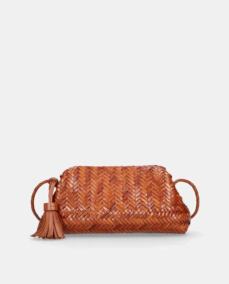 Маленькая женская сумочка из плетеной кожи Mascaró, коричневый
Маленькая женская сумочка из плетеной кожи Mascaró, коричневый