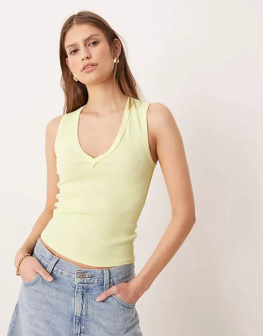 Лимонно-серая майка Free People Neria
Лимонно-серая майка Free People Neria