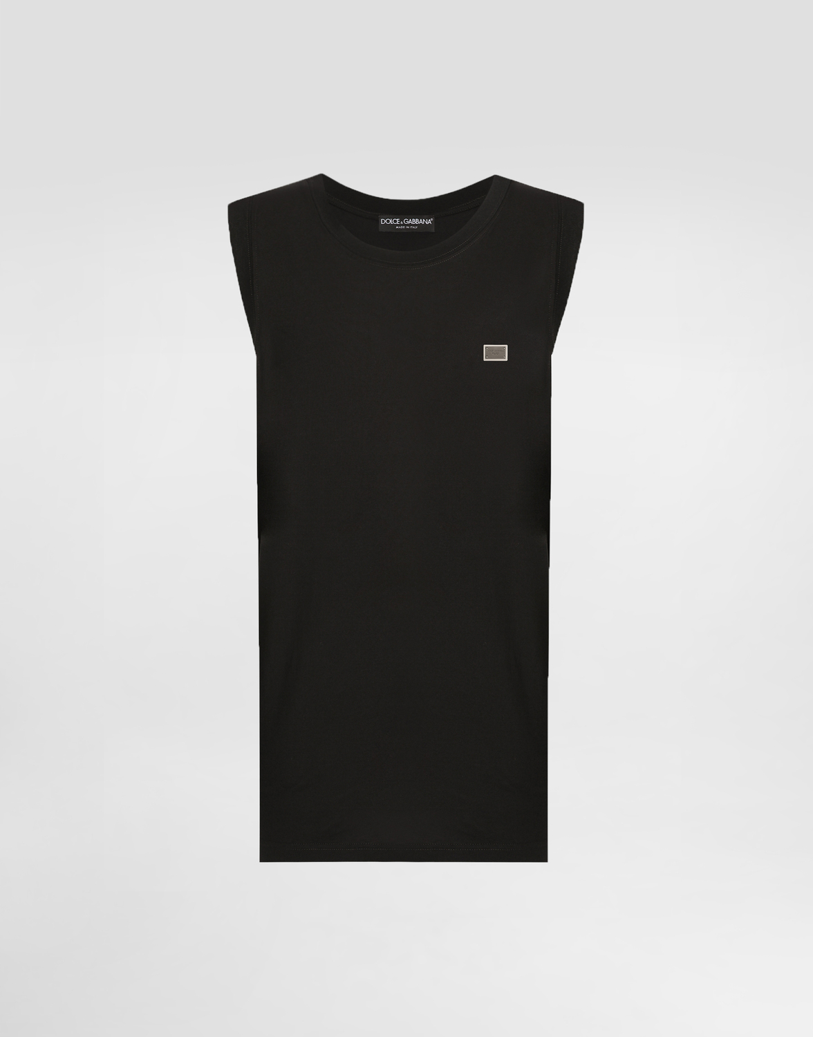 Оверсайз хлопковая майка с биркой Dolce & Gabbana, черный
Оверсайз хлопковая майка с биркой Dolce & Gabbana, черный