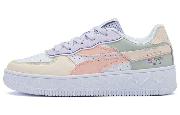 Кеды, скейтборд обувь женская низкая белый/зеленый/розовый 361°
Кеды, скейтборд обувь женская низкая белый/зеленый/розовый 361°