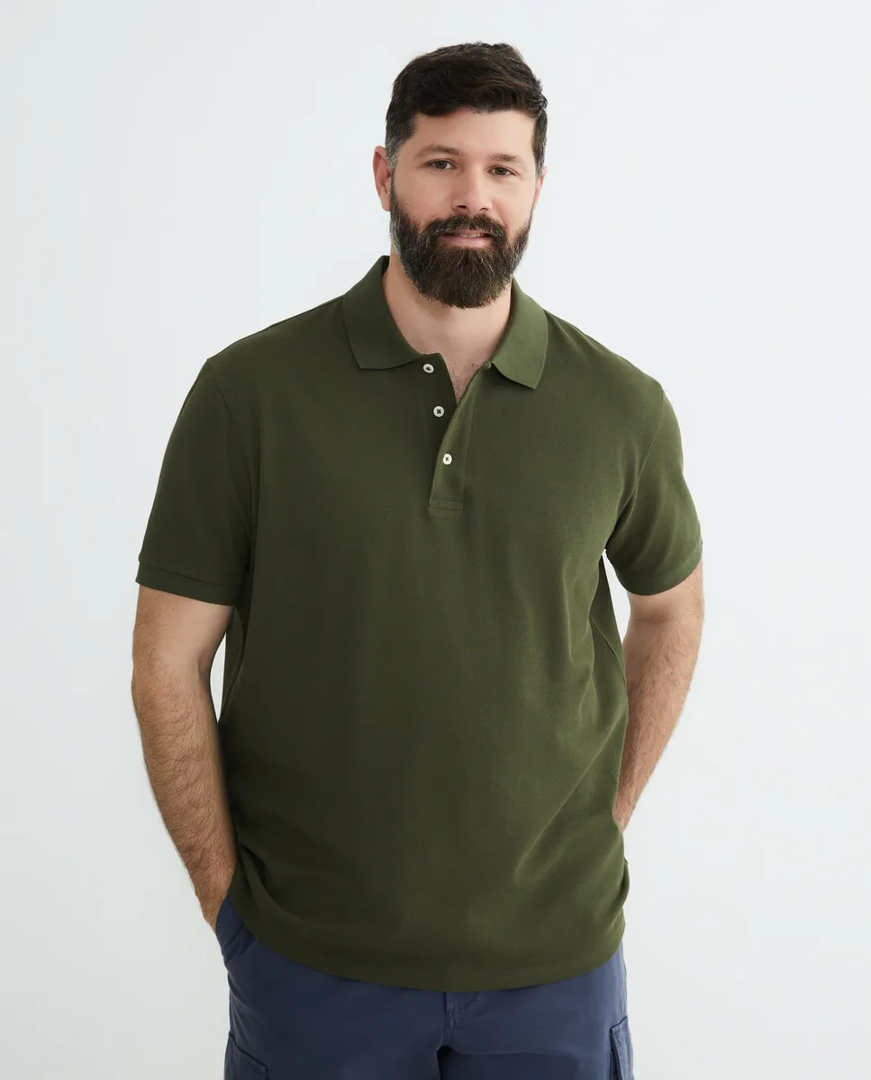 Мужская рубашка поло, большие размеры, короткие рукава, однотонная Emidio Tucci, хаки
Мужская рубашка поло, большие размеры, короткие рукава, однотонная Emidio Tucci, хаки