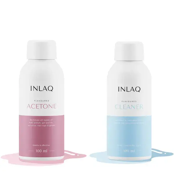 Набор: обезжириватель для ногтей, 100 мл + косметический ацетон, 100 мл Inlaq
Набор: обезжириватель для ногтей, 100 мл + косметический ацетон, 100 мл Inlaq