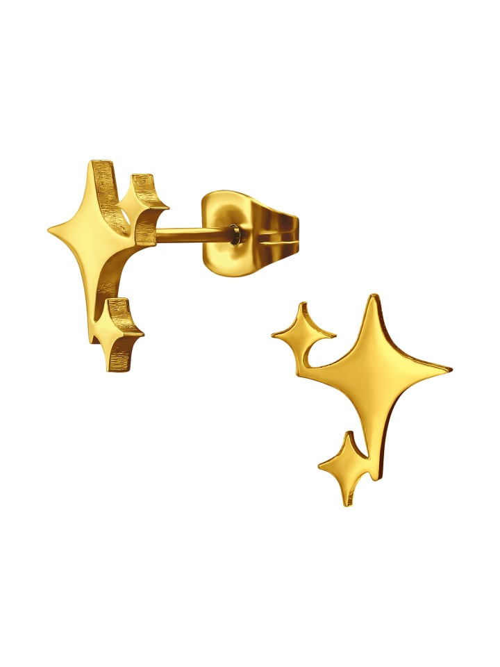 Bungsa Серьги-гвоздики золотистого цвета
Bungsa Серьги-гвоздики золотистого цвета