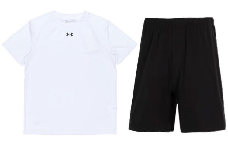 Повседневная спортивная одежда унисекс белая футболка + черные шорты Under Armour, черный
Повседневная спортивная одежда унисекс белая футболка + черные шорты Under Armour, черный
