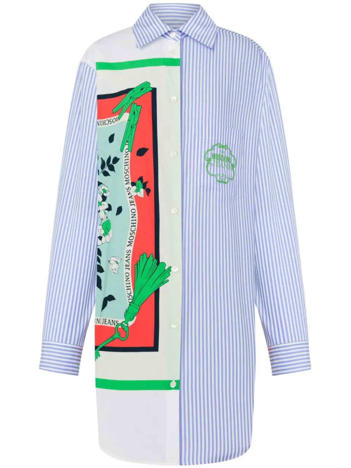 MOSCHINO JEANS платье-рубашка в технике пэчворк, синий
MOSCHINO JEANS платье-рубашка в технике пэчворк, синий