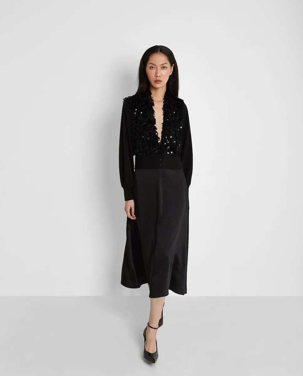 Женская куртка с мехом и пайетками Trucco, черный
Женская куртка с мехом и пайетками Trucco, черный