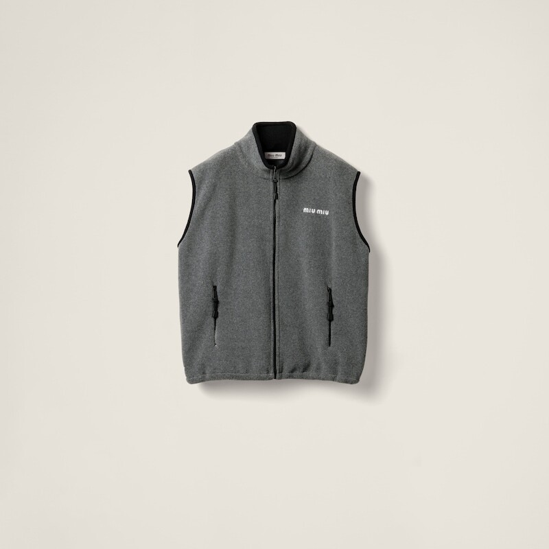 Толстовка из флисового хлопка Miu Miu, серый
Толстовка из флисового хлопка Miu Miu, серый