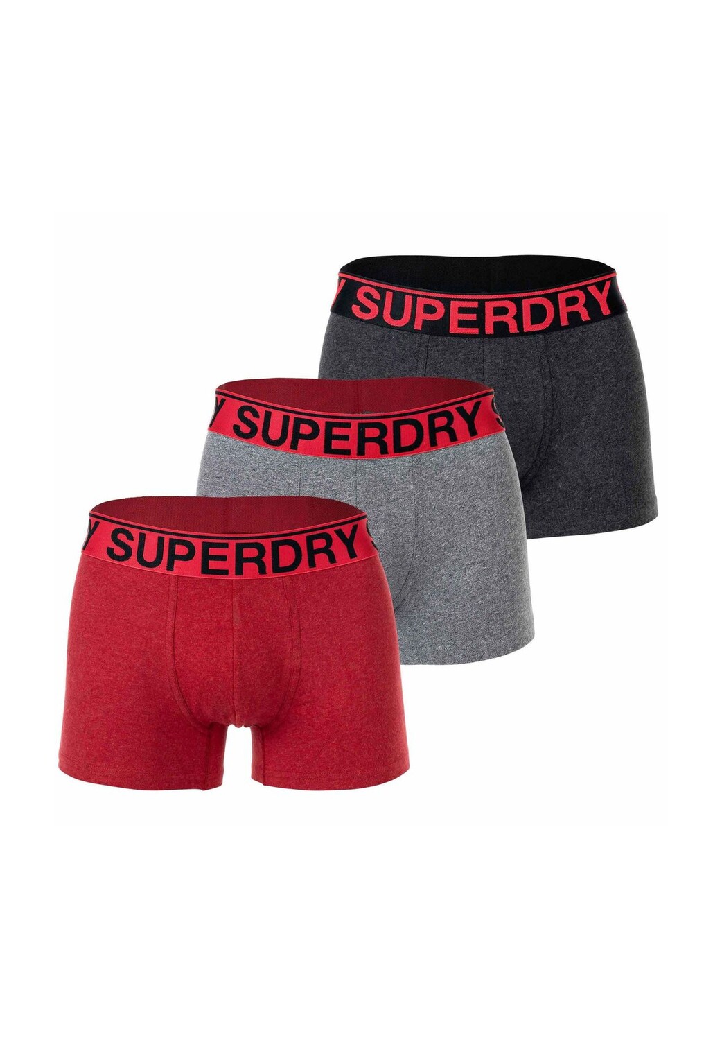 Мужские шорты-боксеры, 3 шт. - TRUNK TRIPLE PACK, пояс с логотипом, натуральный хлопок Superdry., цвет Rot Schwarz Grau
Мужские шорты-боксеры, 3 шт. - TRUNK TRIPLE PACK, пояс с логотипом, натуральный хлопок Superdry., цвет Rot Schwarz Grau