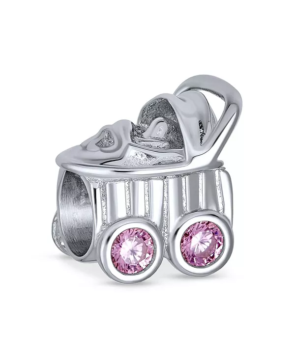 Розовая бусина-подвеска в виде коляски для будущей мамы, стерлинговое серебро Bling Jewelry, pink
Розовая бусина-подвеска в виде коляски для будущей мамы, стерлинговое серебро Bling Jewelry, pink