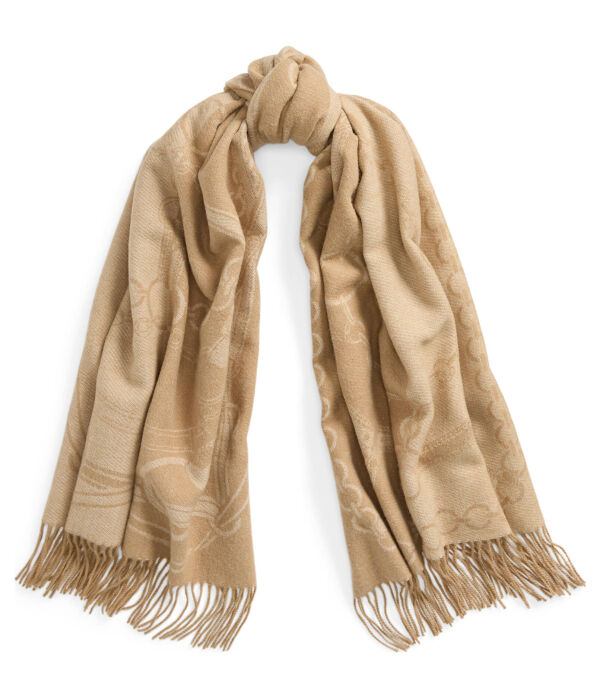 Шарф женский Lauren Ralph Lauren с добавлением шерсти с бахромой, бежевый
Шарф женский Lauren Ralph Lauren с добавлением шерсти с бахромой, бежевый